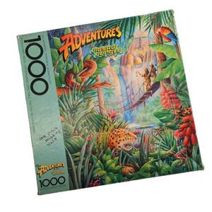 Vintage Jigsaw Puzzle "The Adventures of the‎ Jigsaw Jungle" Springbok 1980's